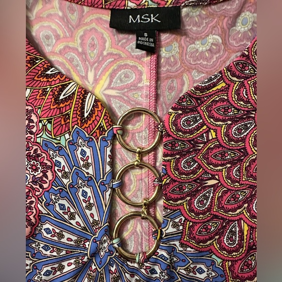 MSK Paisley Print Sleeveless Dress - Picture 3 of 3